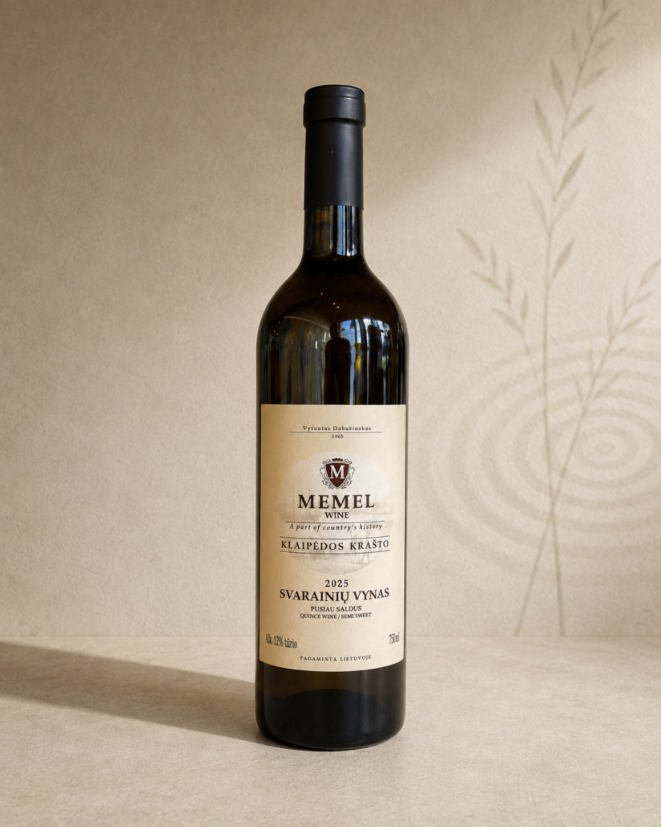 Memel wine Svarainių vynas pakuotė